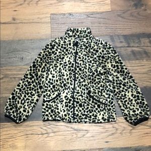 Girls leopard print fleece